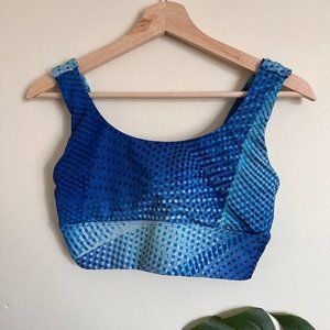 GapFit GAP Sports bra Bright Blue gradient pattern